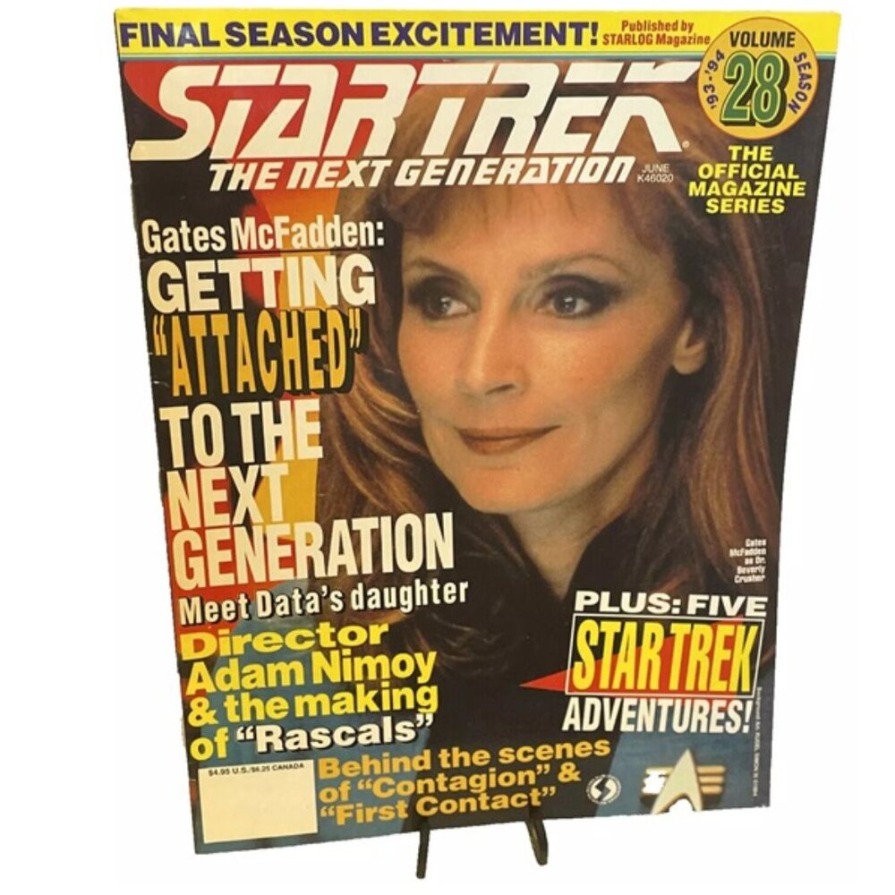 Star Trek: The Next Generation Magazine Volume #28 1994 Gates McFadden